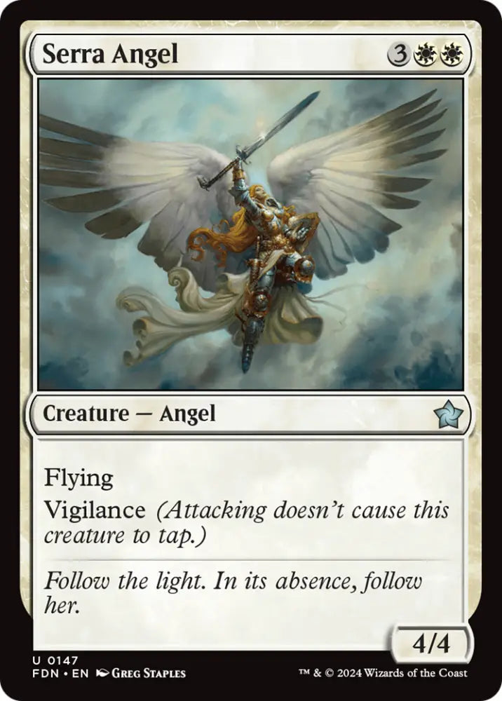 Serra Angel [Foundations] - MTG Single