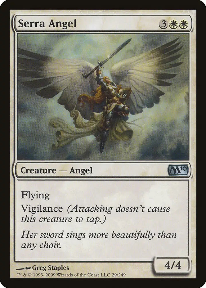 Serra Angel [Magic 2010] - MTG Single