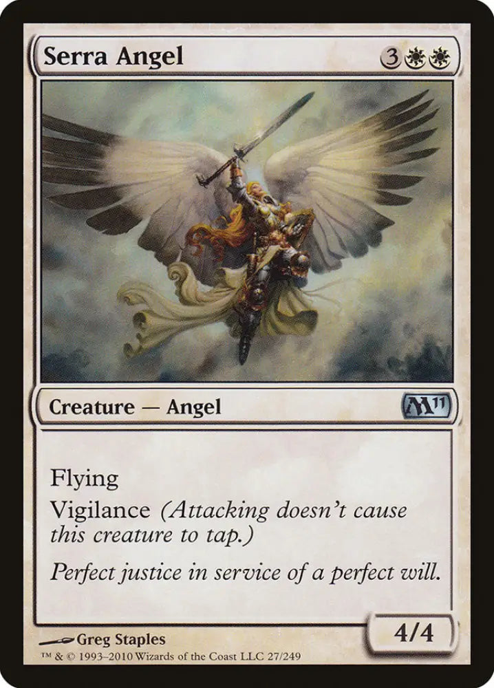 Serra Angel [Magic 2011] - MTG Single