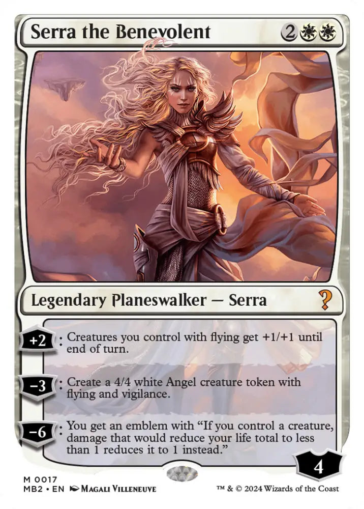Serra the Benevolent (White Border) [Mystery Booster 2] - MTG Single