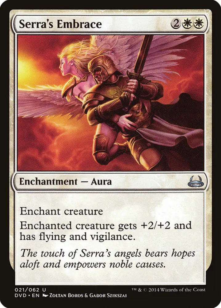 Serra’s Embrace (Divine vs. Demonic) [Duel Decks Anthology] - MTG Single