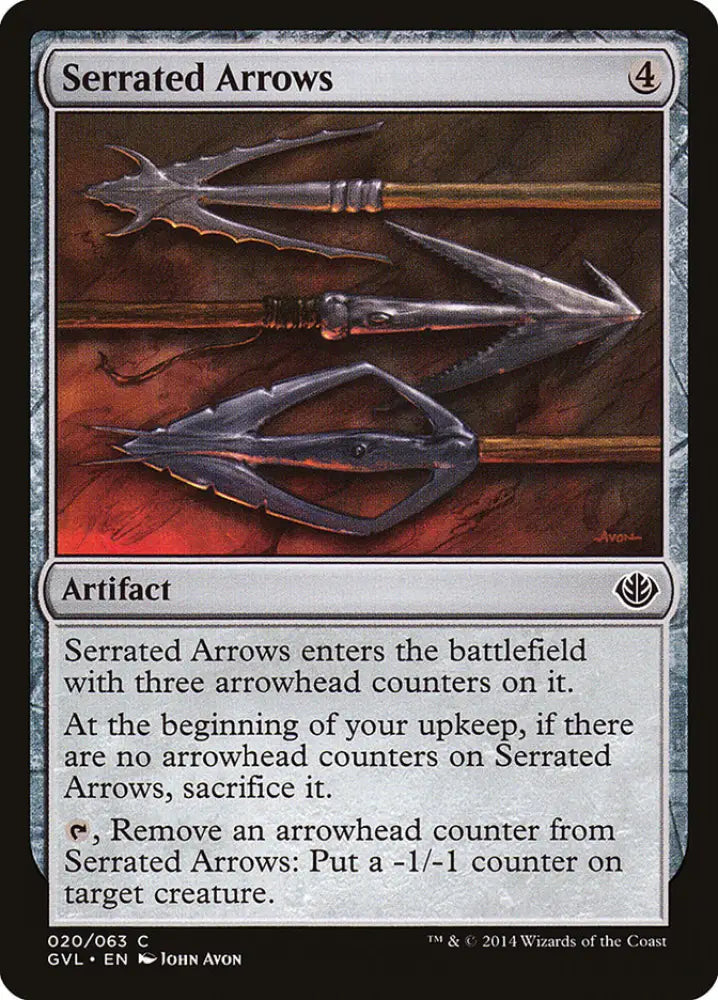 Serrated Arrows (Garruk vs. Liliana) [Duel Decks Anthology] - MTG Single