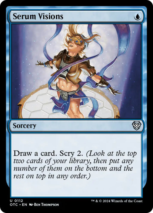 Serum Visions [Outlaws of Thunder Junction Commander] - MTG Single