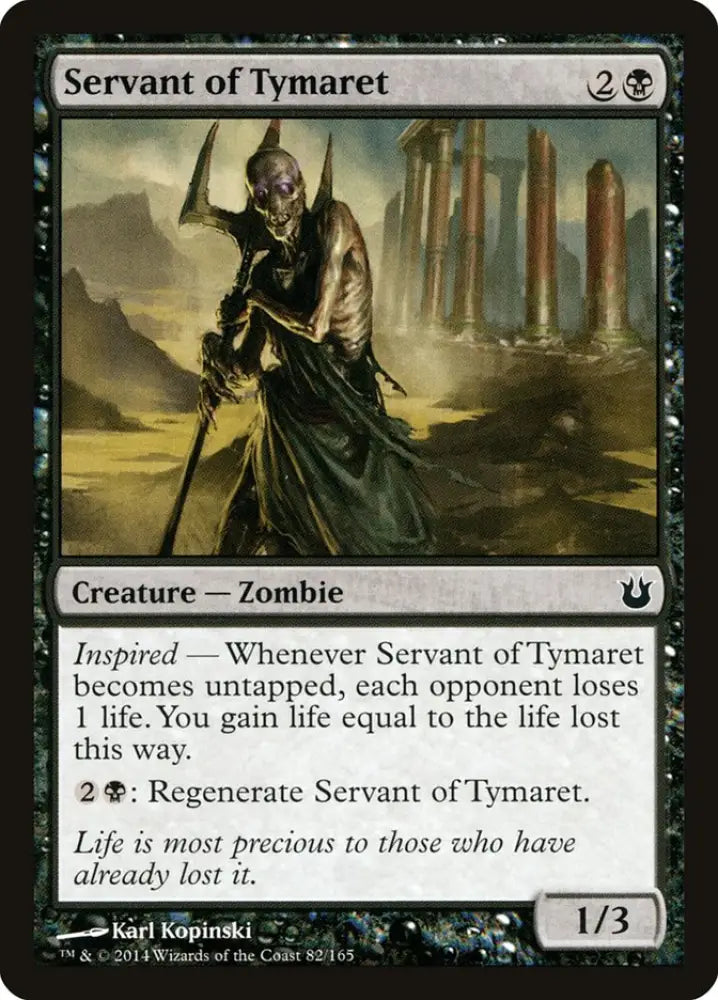 Servant of Tymaret [Born of the Gods] - MTG Single