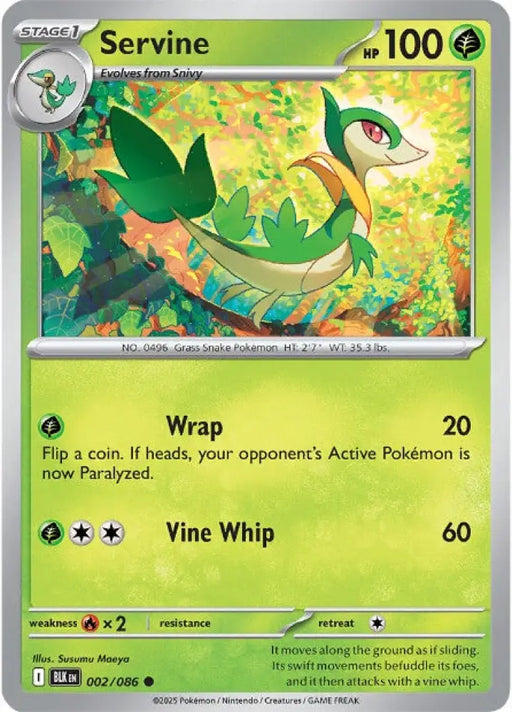 Servine (002/086) [SV: Black Bolt] - Pokemon Single