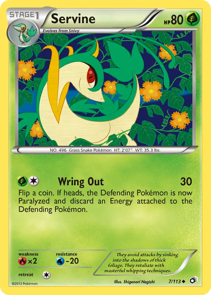 Servine (7/113) [Black & White: Legendary Treasures] - Pokemon Single