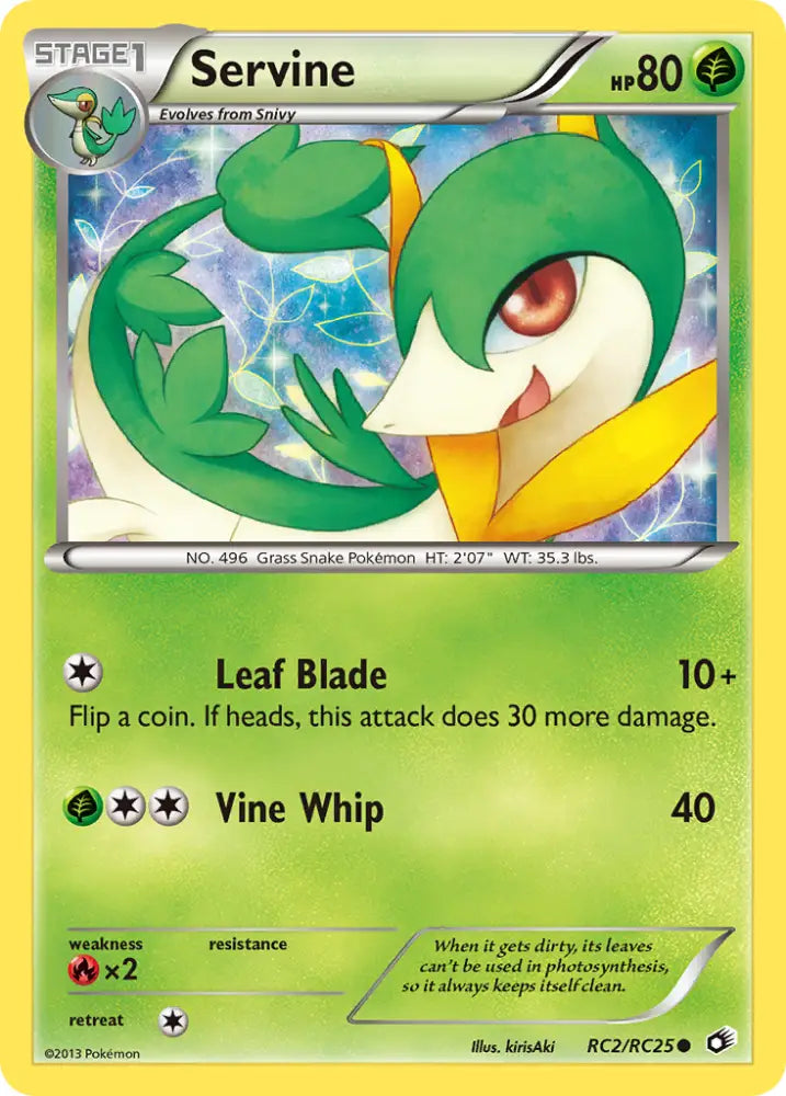 Servine (RC2/RC25) [Black & White: Legendary Treasures] - Pokemon Single