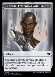 Servo // Emblem - Teferi Temporal Archmage Double-Sided Token [Commander Masters Tokens] - MTG Single