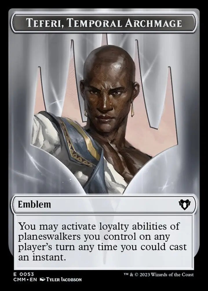 Servo // Emblem - Teferi Temporal Archmage Double-Sided Token [Commander Masters Tokens] - MTG Single