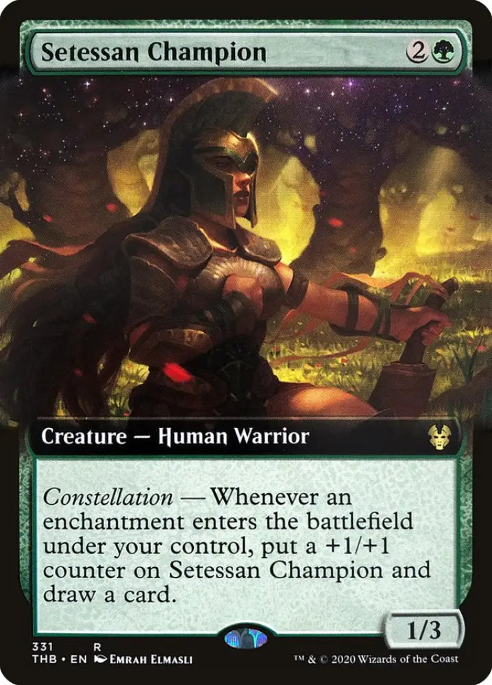 Setessan Champion (Extended Art) [Theros Beyond Death] - MTG Single