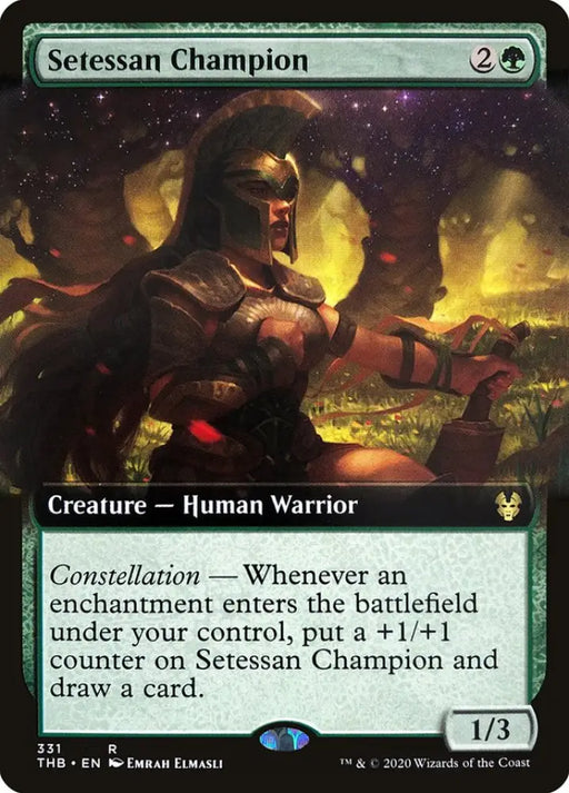 Setessan Champion (Extended Art) [Theros Beyond Death] - MTG Single