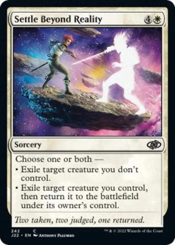 Settle Beyond Reality [Jumpstart 2022] - MTG Single
