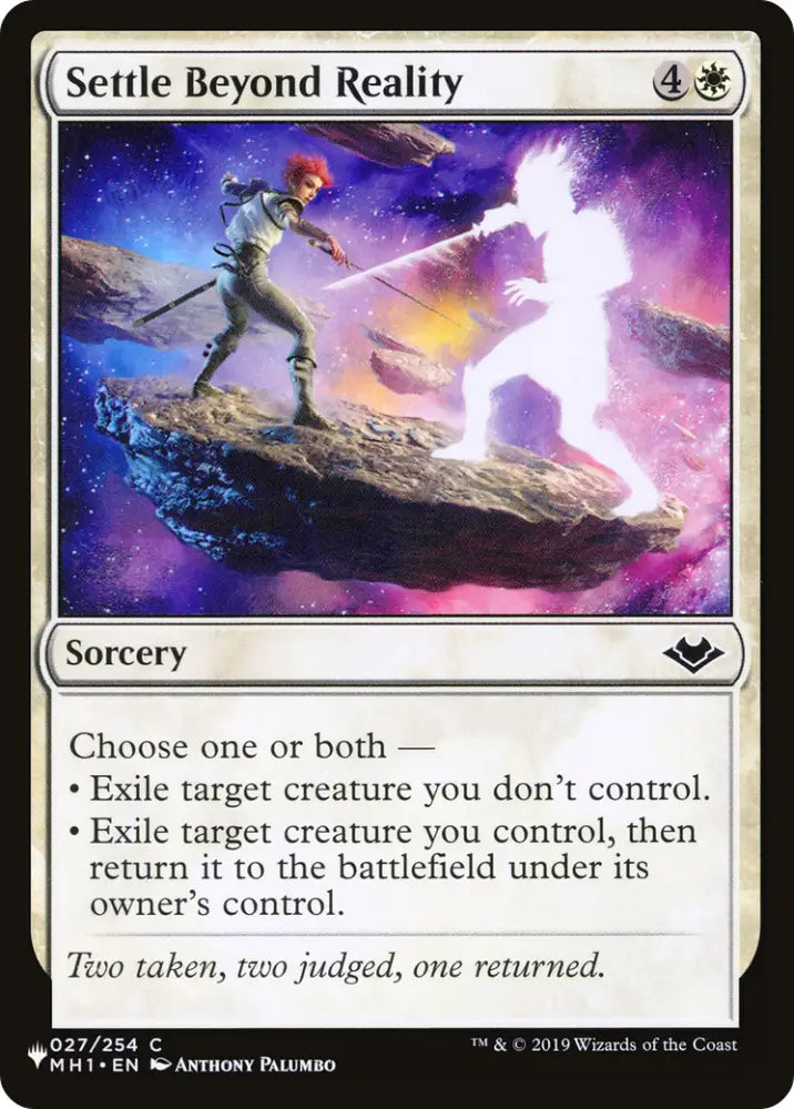 Settle Beyond Reality [The List] - MTG Single