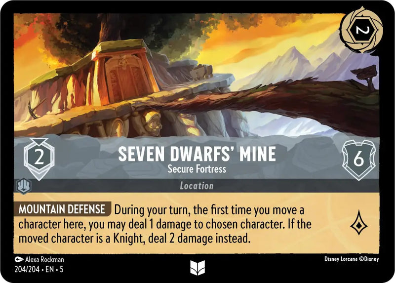 Seven Dwarfs’ Mine - Secure Fortress (204/204) [Shimmering Skies] - Lorcana Single