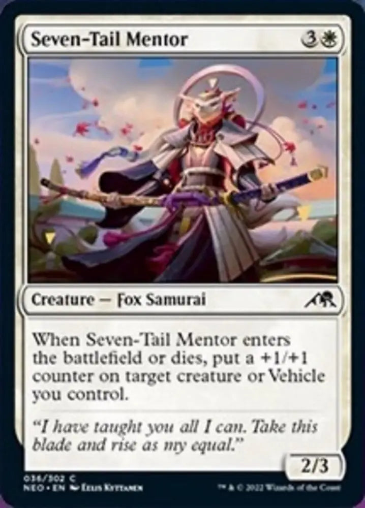 Seven-Tail Mentor [Kamigawa: Neon Dynasty] - MTG Single