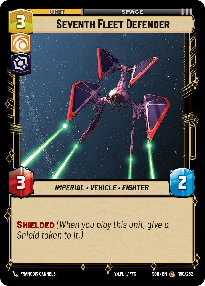 Seventh Fleet Defender (180/252) [Spark of Rebellion] - Star Wars: Unlimited Single