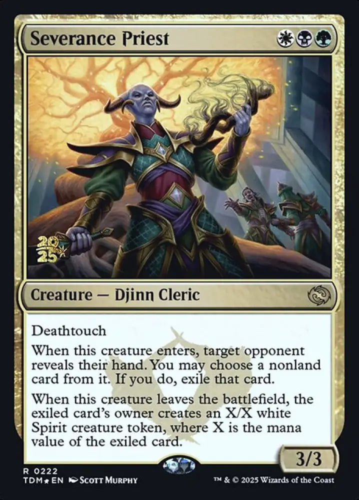 Severance Priest (222s) [Tarkir: Dragonstorm Promos]