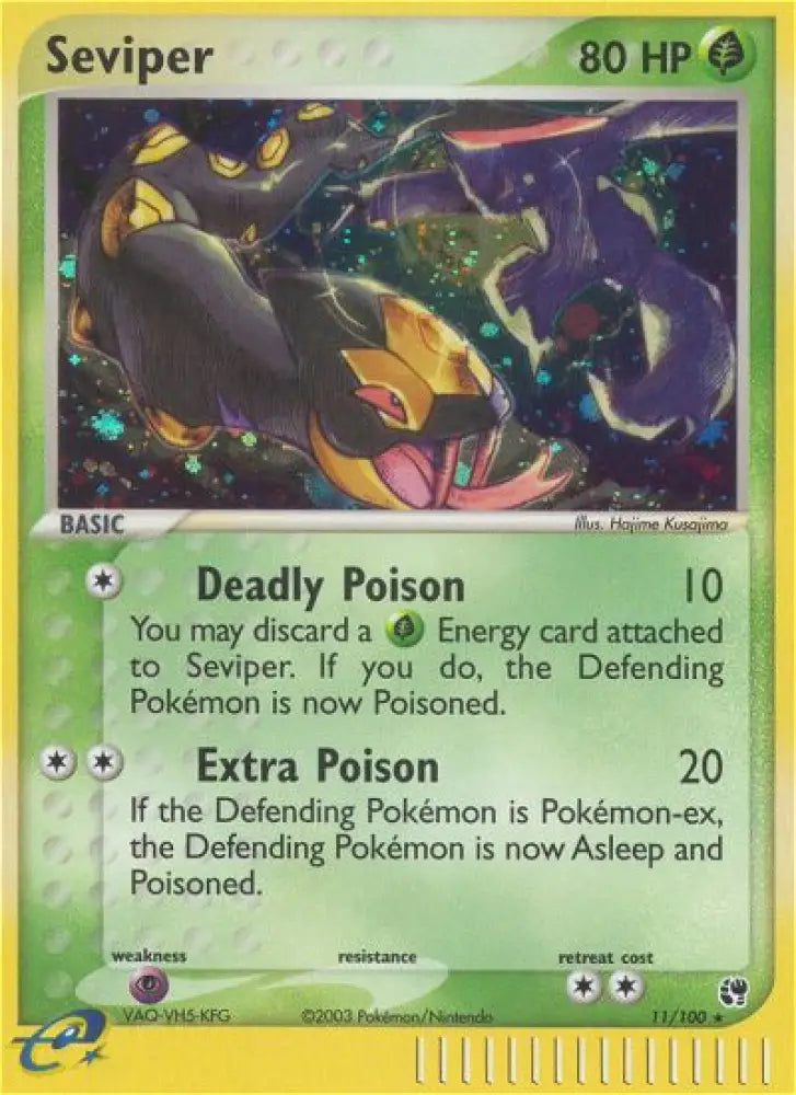 Seviper (11/100) [EX: Sandstorm] - Pokemon Single