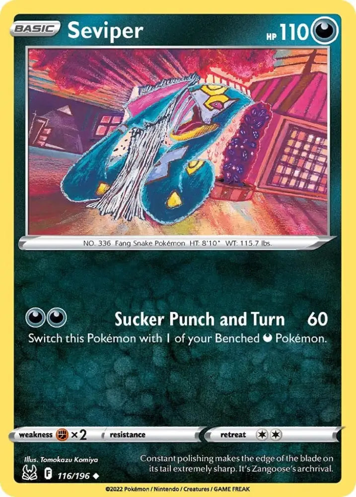 Seviper (116/196) [Sword & Shield: Lost Origin] - Pokemon Single