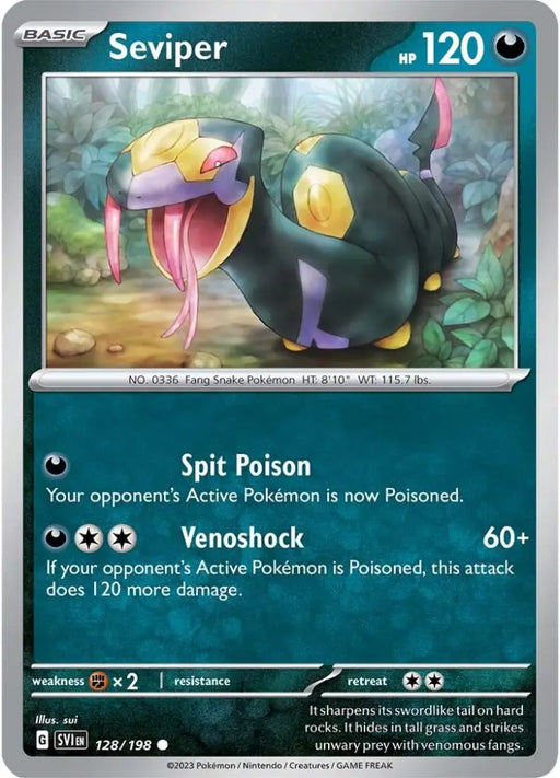 Seviper (128/198) [Scarlet & Violet: Base Set] - Pokemon Single