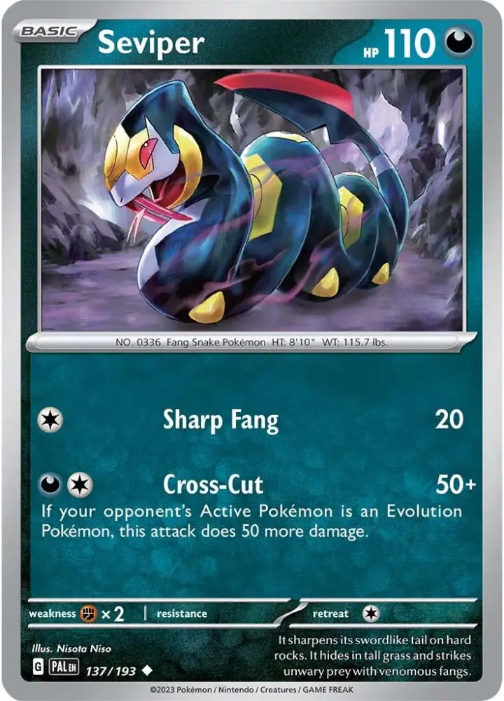 Seviper (137/193) [Scarlet & Violet: Paldea Evolved] - Pokemon Single