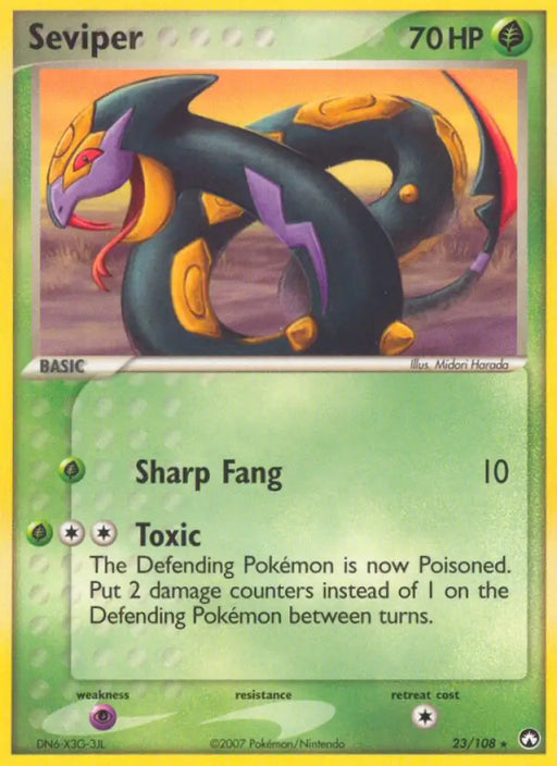 Seviper (23/108) [EX: Power Keepers] - Pokemon Single
