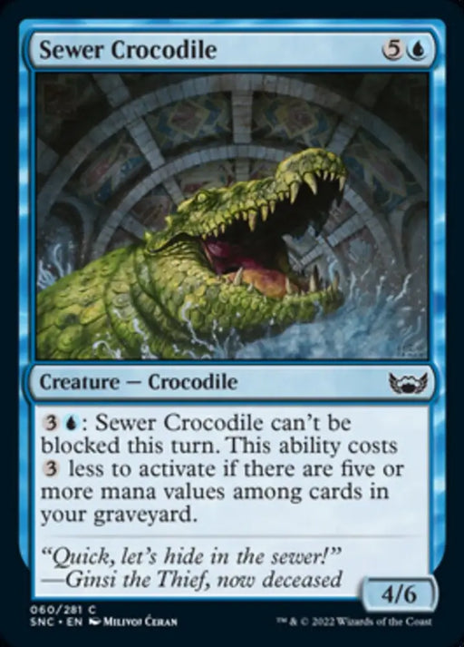 Sewer Crocodile [Streets of New Capenna] - MTG Single
