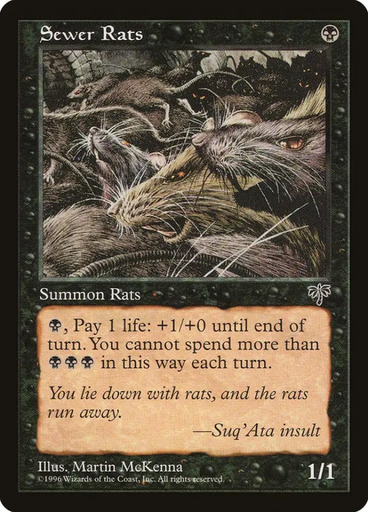 Sewer Rats [Mirage] - MTG Single
