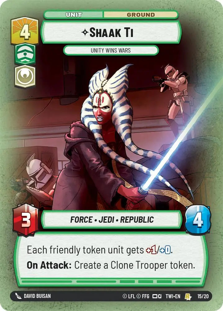 Shaak Ti - Unity Wins Wars (15/20) [Twilight of the Republic: Weekly Play] - Star Wars: Unlimited Single