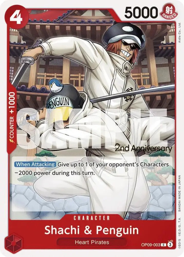Shachi & Penguin (OP09-003) [Emperors in the New World: 2nd Anniversary Tournament Cards]