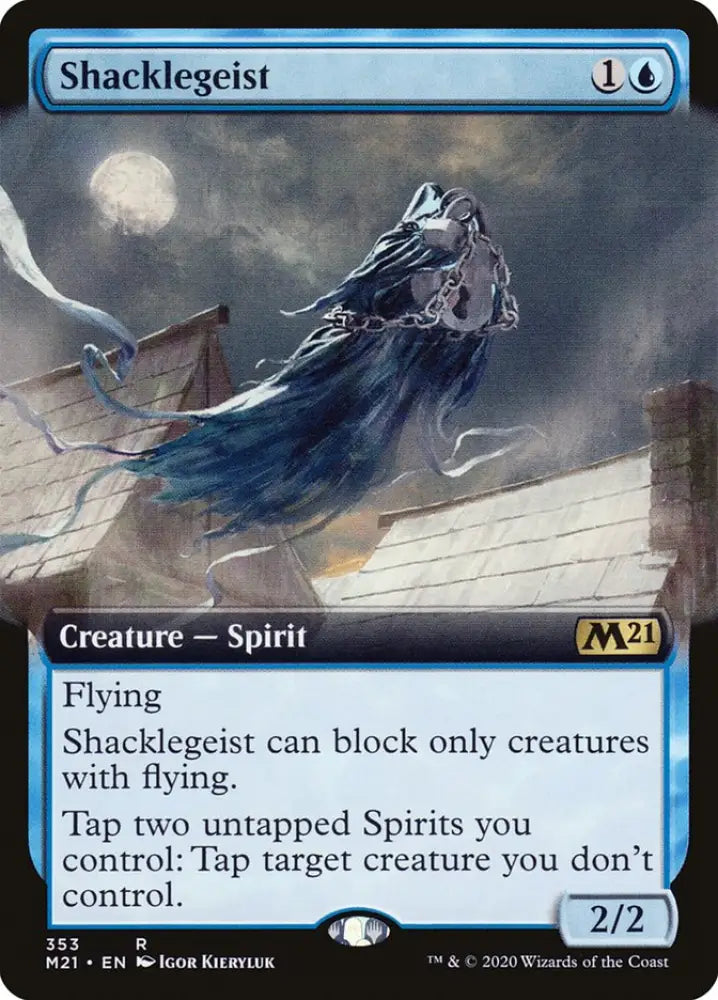 Shacklegeist (Extended Art) [Core Set 2021] - MTG Single