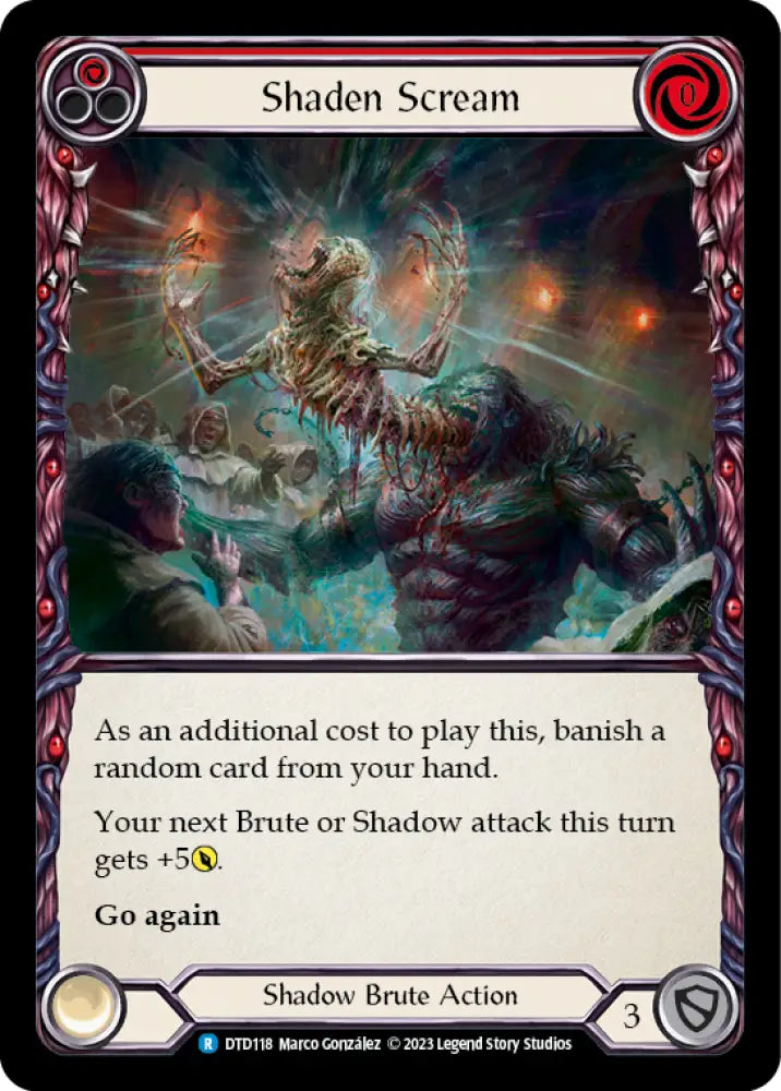 Shaden Scream (Red) [Dusk Till Dawn] - Flesh And Blood Single