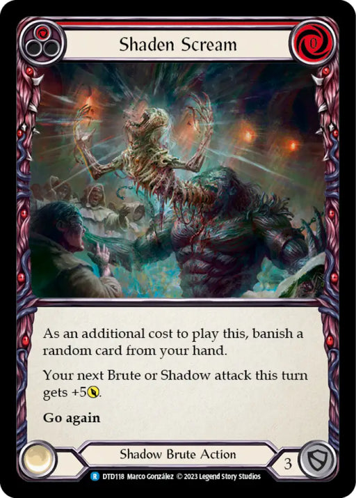 Shaden Scream (Red) [Dusk Till Dawn] - Flesh And Blood Single
