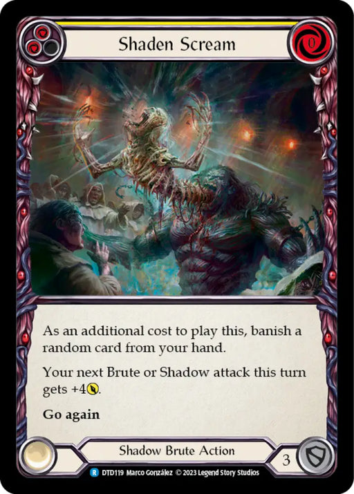 Shaden Scream (Yellow) [Dusk Till Dawn] Rainbow Foil - Flesh And Blood Single