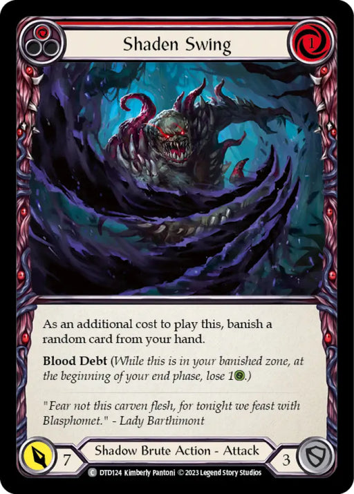 Shaden Swing (Red) [Dusk Till Dawn] Rainbow Foil - Flesh And Blood Single
