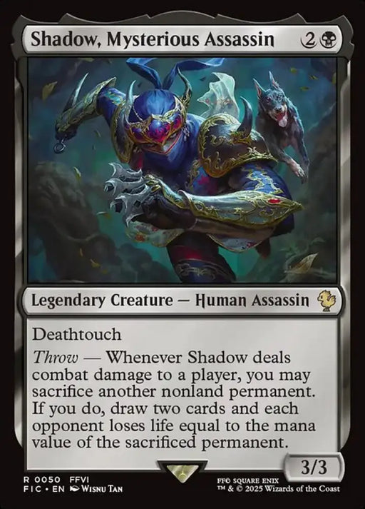 Shadow, Mysterious Assassin (50) [Final Fantasy Commander]