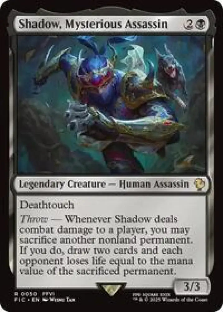 Shadow, Mysterious Assassin (Surge Foil) (50) [Final Fantasy Commander]