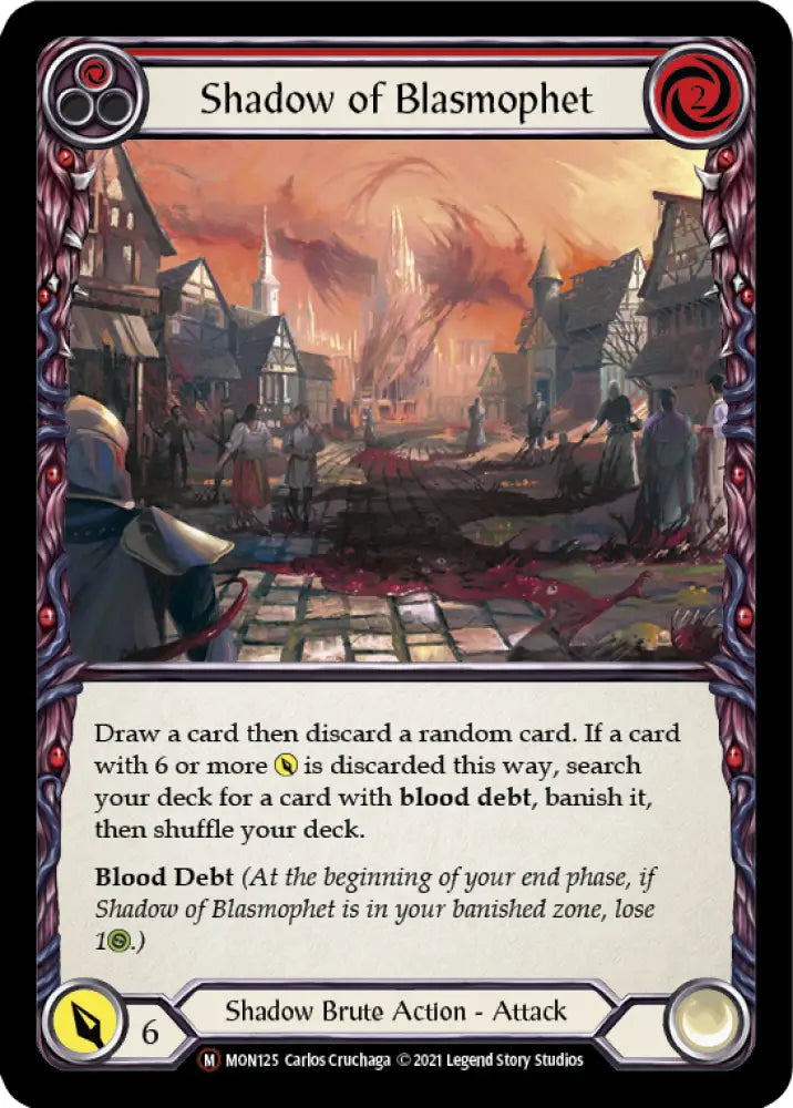 Shadow of Blasmophet [Monarch Unlimited] Unlimited Rainbow Foil - Flesh And Blood Single