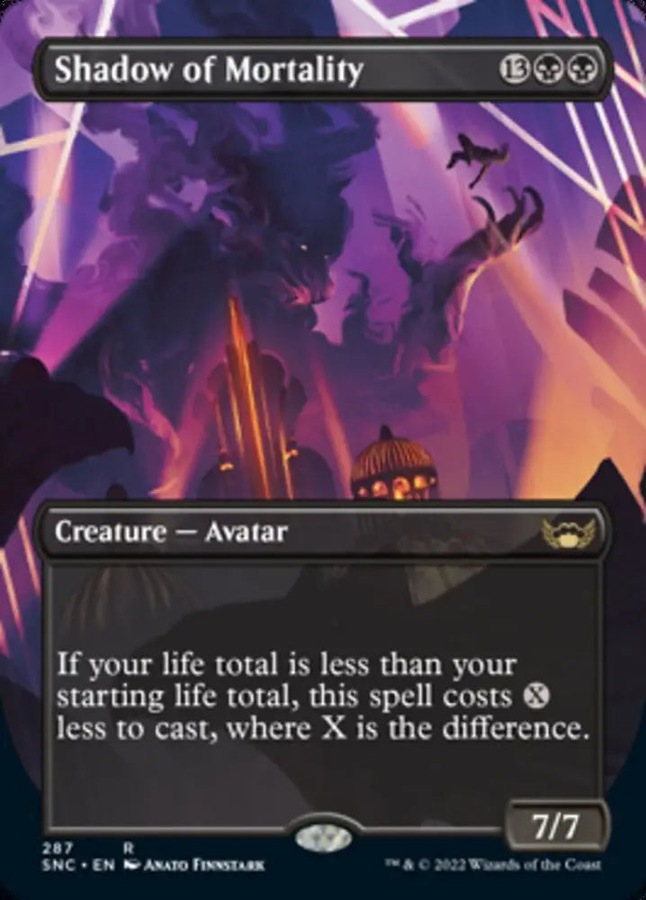 Shadow of Mortality (Borderless Alternate Art) [Streets of New Capenna] - MTG Single