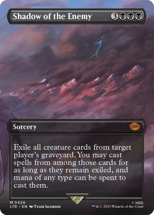Shadow of the Enemy (Borderless Alternate Art) [The Lord of the Rings: Tales of Middle-Earth] - MTG Single