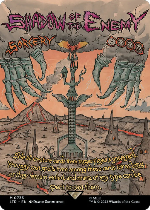 Shadow of the Enemy (Borderless Poster) [The Lord of the Rings: Tales of Middle-Earth] - MTG Single