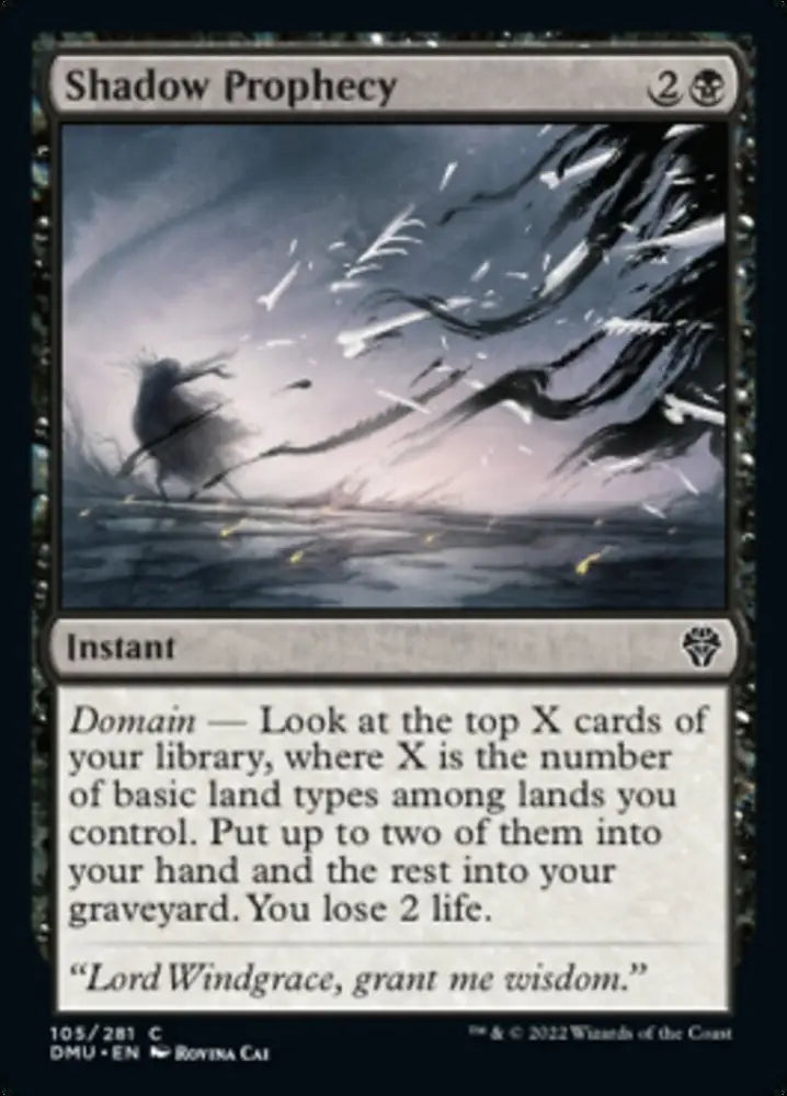 Shadow Prophecy [Dominaria United] - MTG Single