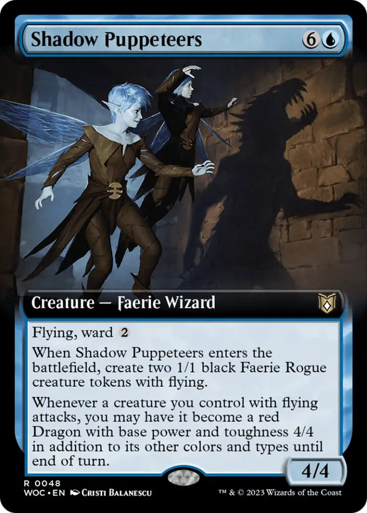 Shadow Puppeteers (Extended Art) [Wilds of Eldraine Commander] - MTG Single