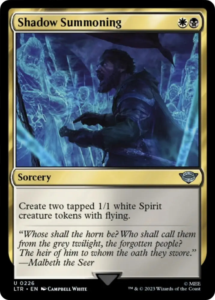 Shadow Summoning [The Lord of the Rings: Tales of Middle-Earth] - MTG Single