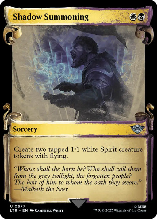 Shadow Summoning [The Lord of the Rings: Tales of Middle-Earth Showcase Scrolls] - MTG Single