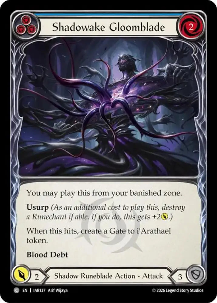 Shadowake Gloomblade (Blue) (IAR137) [Usurp the Shadow Throne]