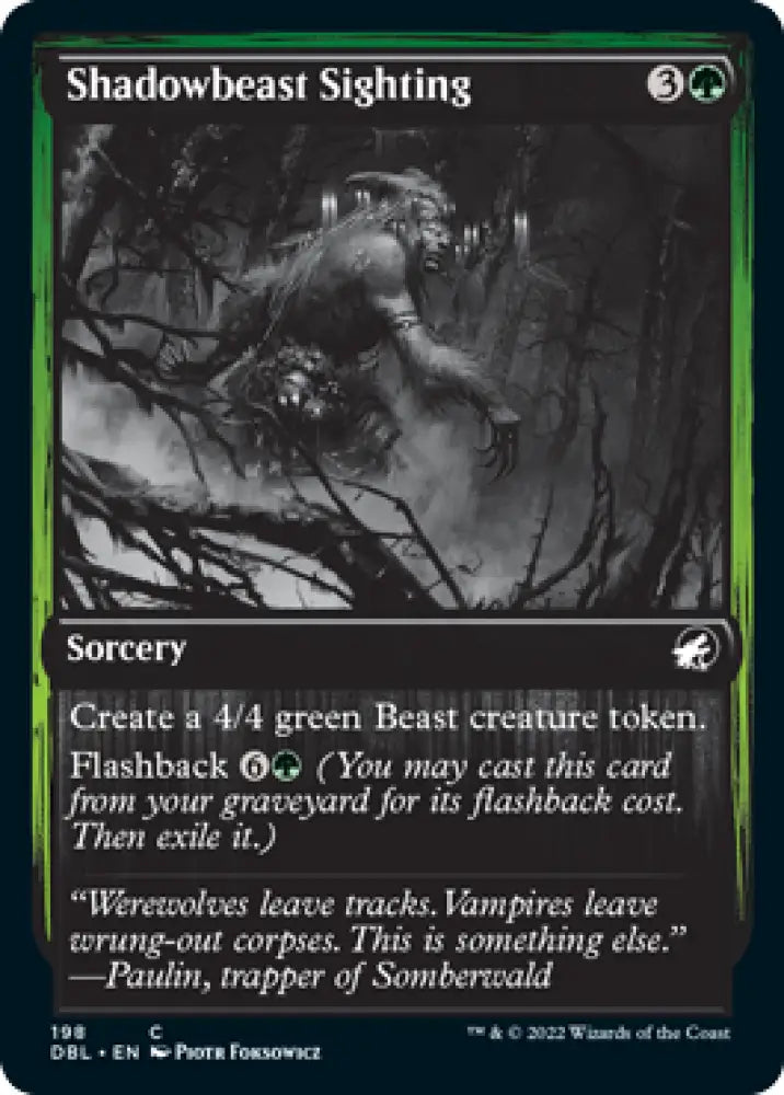 Shadowbeast Sighting [Innistrad: Double Feature] - MTG Single