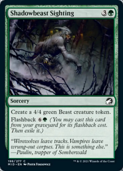 Shadowbeast Sighting [Innistrad: Midnight Hunt] - MTG Single
