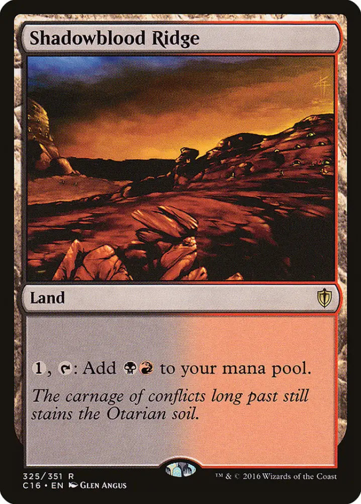 Shadowblood Ridge [Commander 2016] - MTG Single