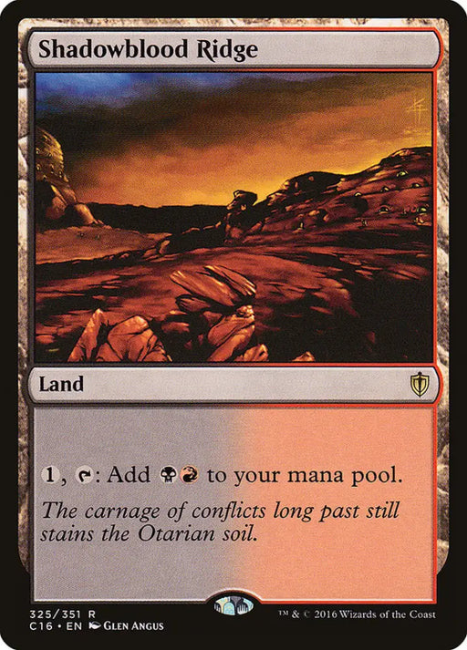 Shadowblood Ridge [Commander 2016] - MTG Single
